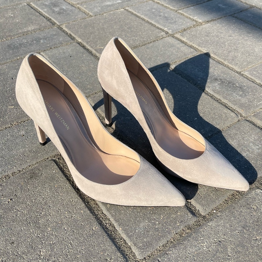 Stuart Weitzman Suede Pumps 7.5 - Picture 3 of 5